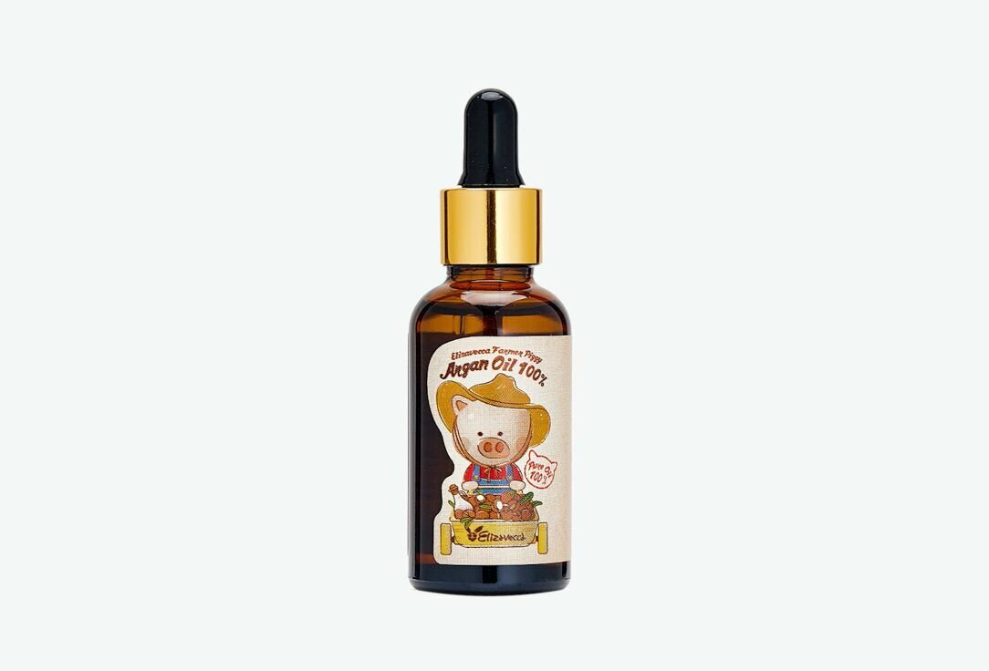 Масло арганы для лица, тела и волос ELIZAVECCA Farmer Piggy Argan Oil 100% 30 мл