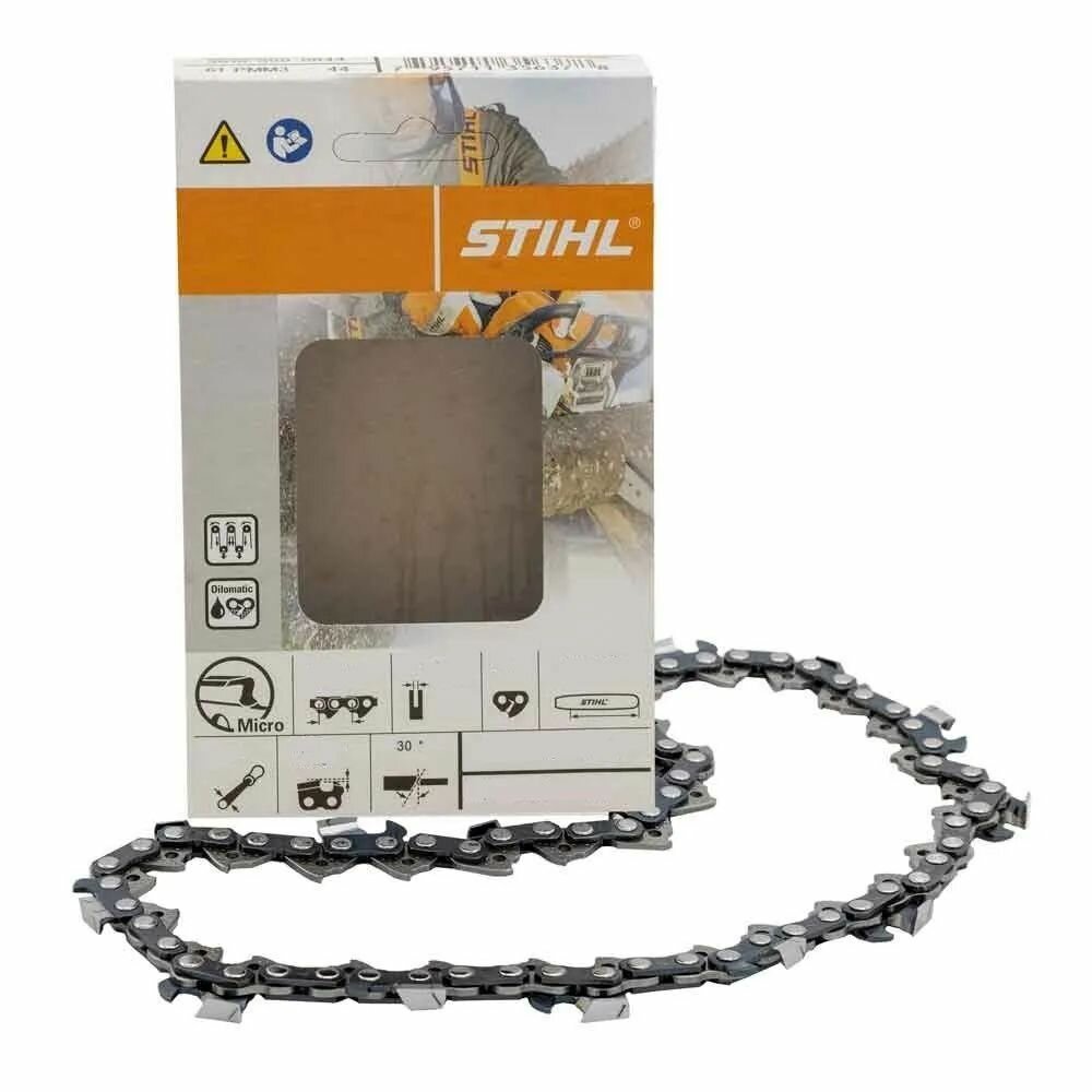 Цепь для бензопилы STIHL (штиль) 61PMMC3, 3/8, 1.3 мм, 50 зв, 14", оригинал
