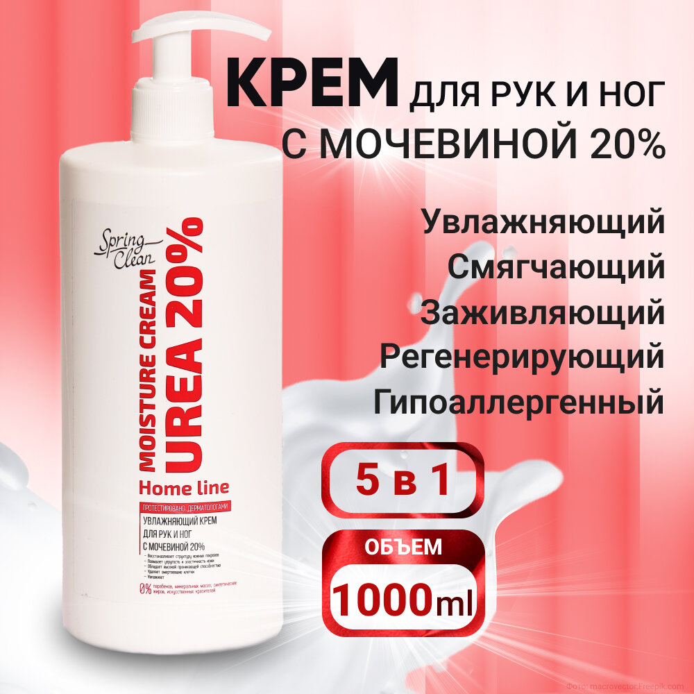 Увлажняющий крем Beauty Wave Professional для рук, ног и тела с мочевиной