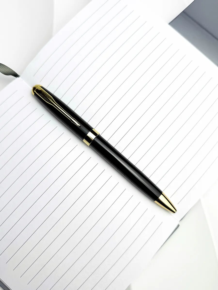 Подарочная ручка Marseille & Co, шариковая, металлическая в чехле — фото 1