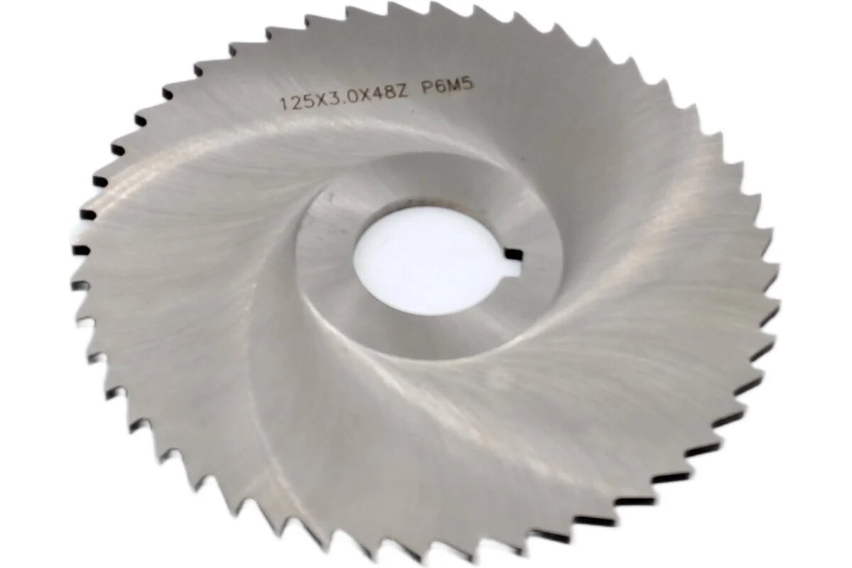 Фреза дисковая отрезная 125x3.0x27 мм Р6М5 z=48 прорезной зуб со ступицей с ш/п TORNERI 043120