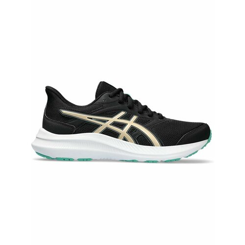 фото Кроссовки asics jolt 4 w, полнота f (eu)/ на среднюю стопу, размер 7 us, черный/бежевый/зеленый