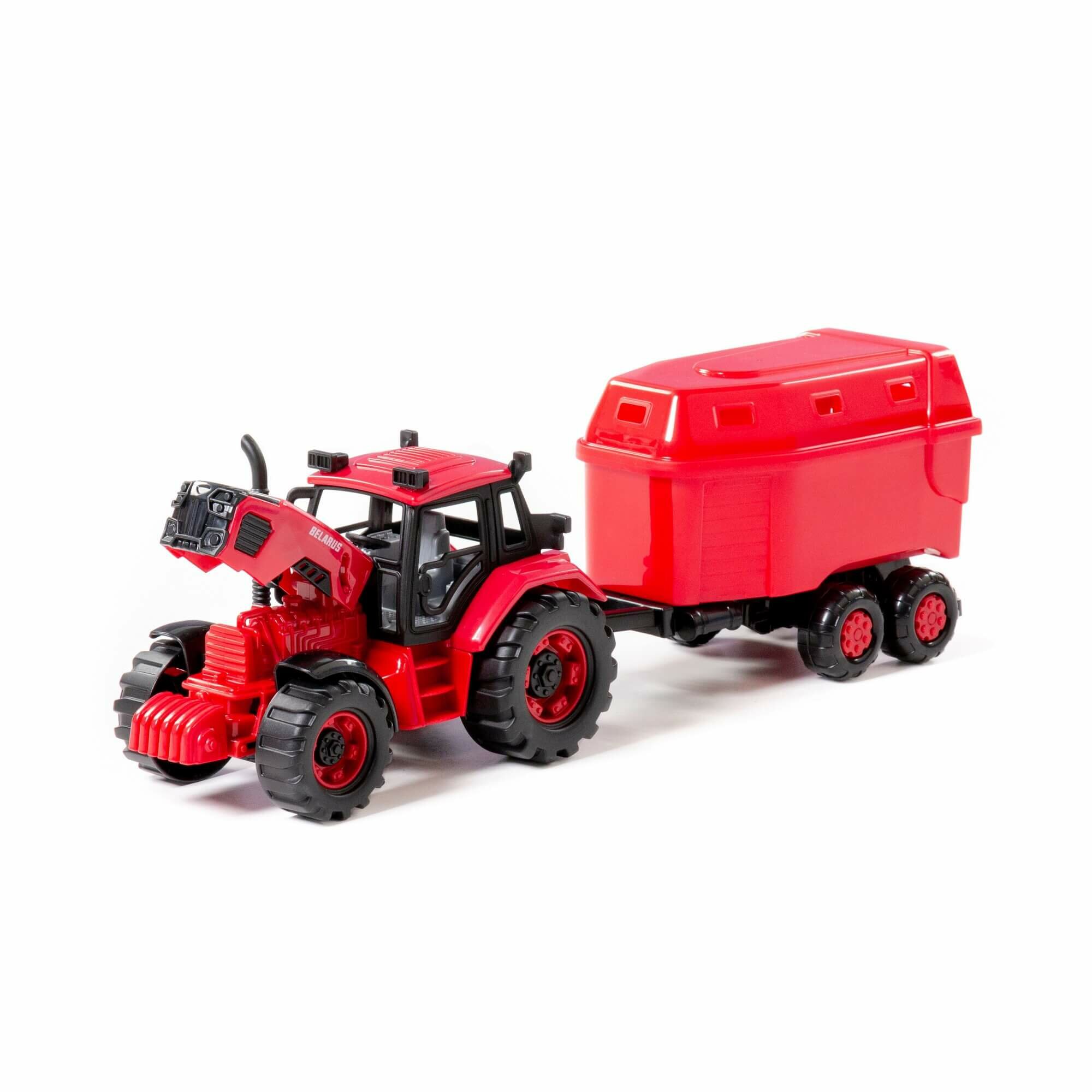 Трактор Полесье BELARUS для перевозки животных, инерционный. — фото 1