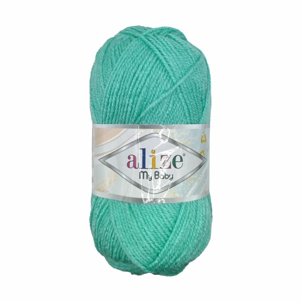 Пряжа для вязания Alize My baby 249 изумруд 2 шт 50 гр/150 м 100% акрил