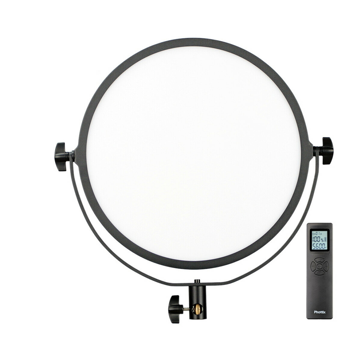 Светодиодный осветитель панель круглая 50Вт 3200-5600K c пультом д/у Nuada R3 II Video LED Light Phottix (81429)