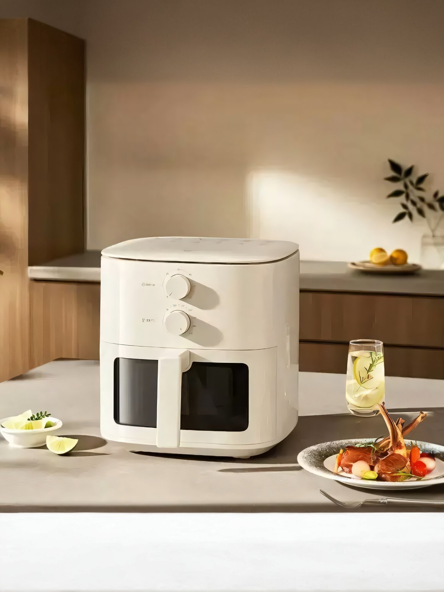 Аэрогриль Xiaomi Air Fryer N1 (MAF11) 5L CN, 5 литров, быстрое приготовление без масла, черный цвет — фото 1