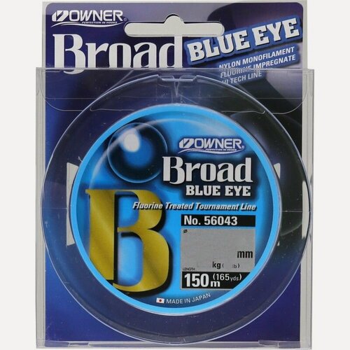 Изображение товара OWNER Леска Broad Blue Eye 150м 0,18мм 3,1кг