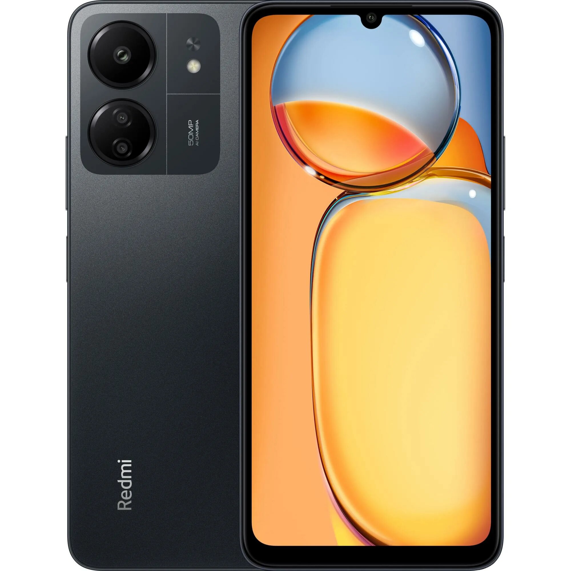 Смартфон Xiaomi Redmi 13C, 8ГБ/256ГБ, основная камера 50 Мп, экран 6,74", черный