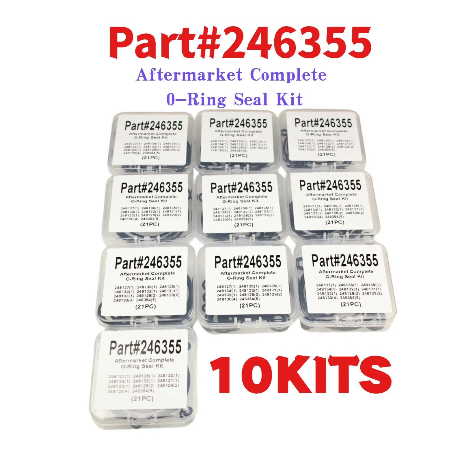 246355 Полный комплект уплотнительных колец для комплектов распылителя Fusio Air Purge AP