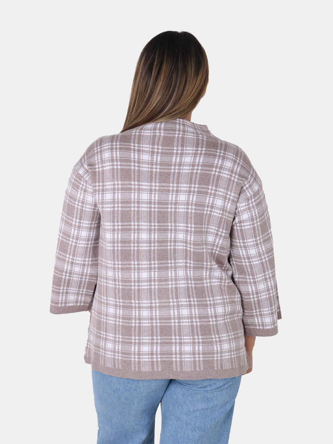 Свитер размер One Size, , бежевый меланж — фото 1