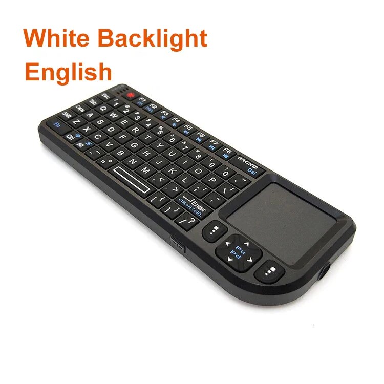 Беспроводная мини-клавиатура kebidumei A8 с тачпадом, White Light English