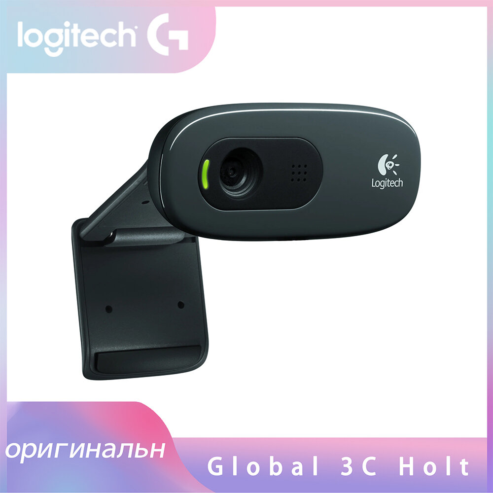 Камера Web HD Webcam C270 черный 0.9Mpix (1280x720) USB2.0 с микрофоном (960-000999)