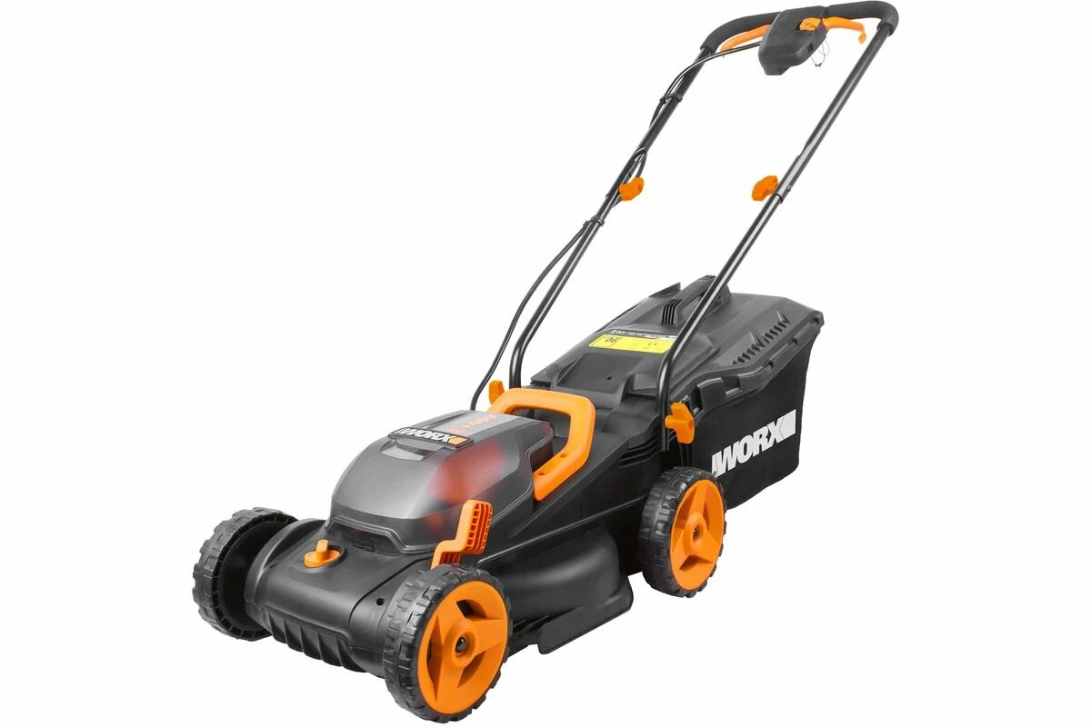 Аккумуляторная газонокосилка WORX 40В 2х2.5 Ач двойное ЗУ 2x2A WG779E