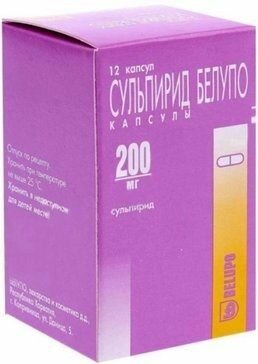 СульпиридБелупо капсулы 200 мг 12 шт