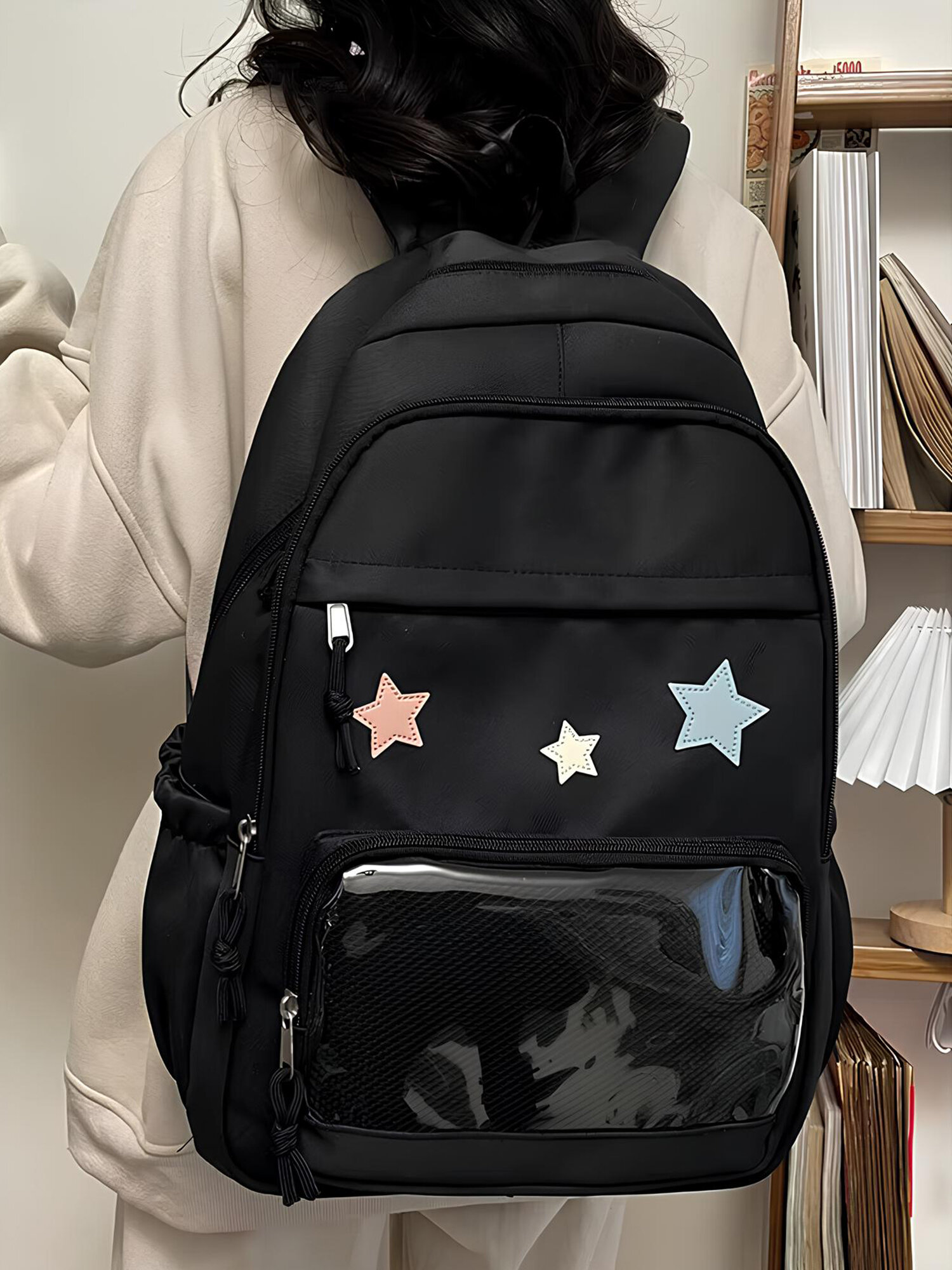 Рюкзак y2k школьный для подростков, портфель городской для девочки — фото 1