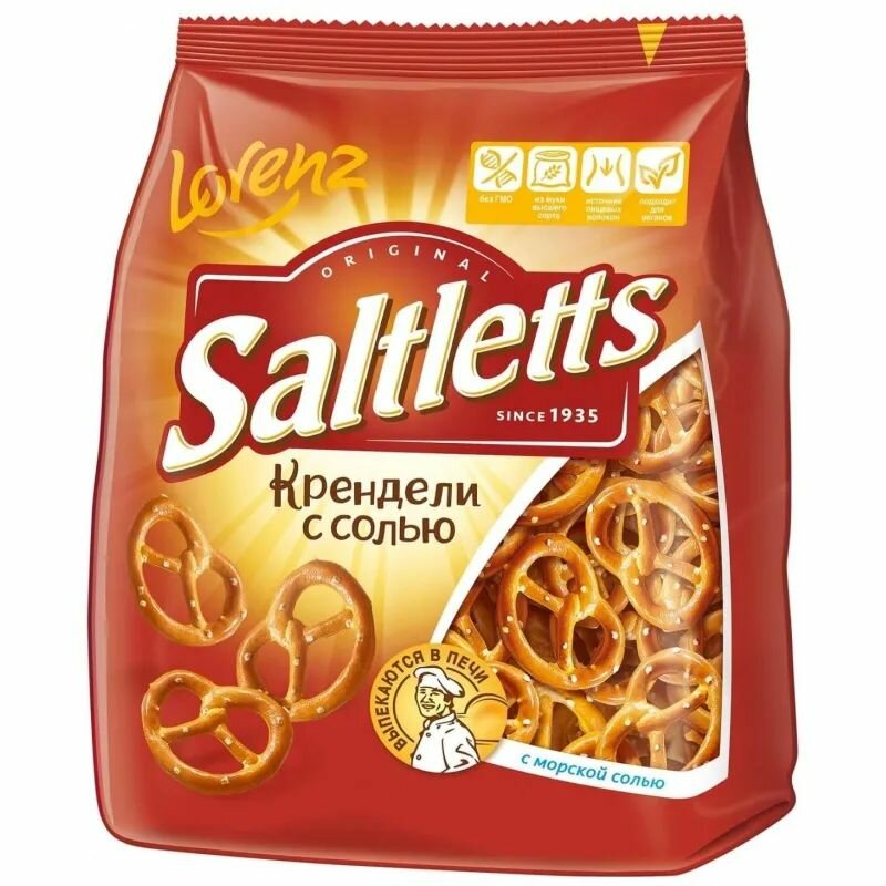 Saltletts Крендельки крендели с солью, 150 г