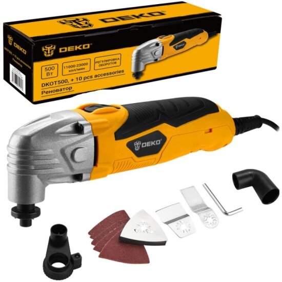 Реноватор DEKO DKOT500 + набор предметов 10 шт 500Вт