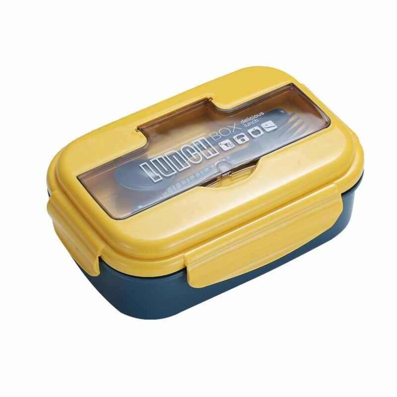 Герметичный контейнер для обеда Bento Box большой емкости с отделениями, портативный для взрослых и детей, не содержит BPA