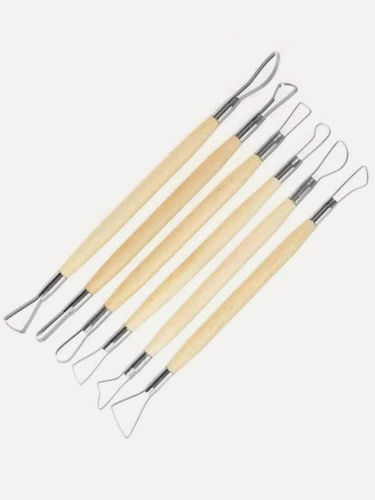 Изображение товара Набор инструментов, петель для лепки, моделирования из глины и пластилина 6 штук