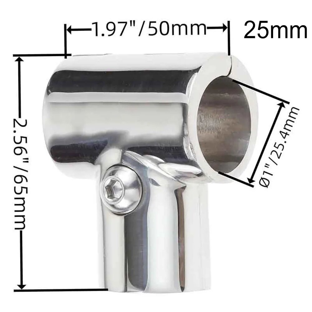 Морской соединитель для поручней из нержавеющей стали 316 25mm