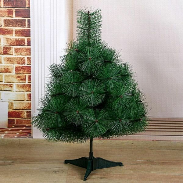 Ёлка искусственная «Зимнее волшебство. Кедр зелёный», 60 см, d иголок 10 см, d нижнего яруса 50 см, 35 веток