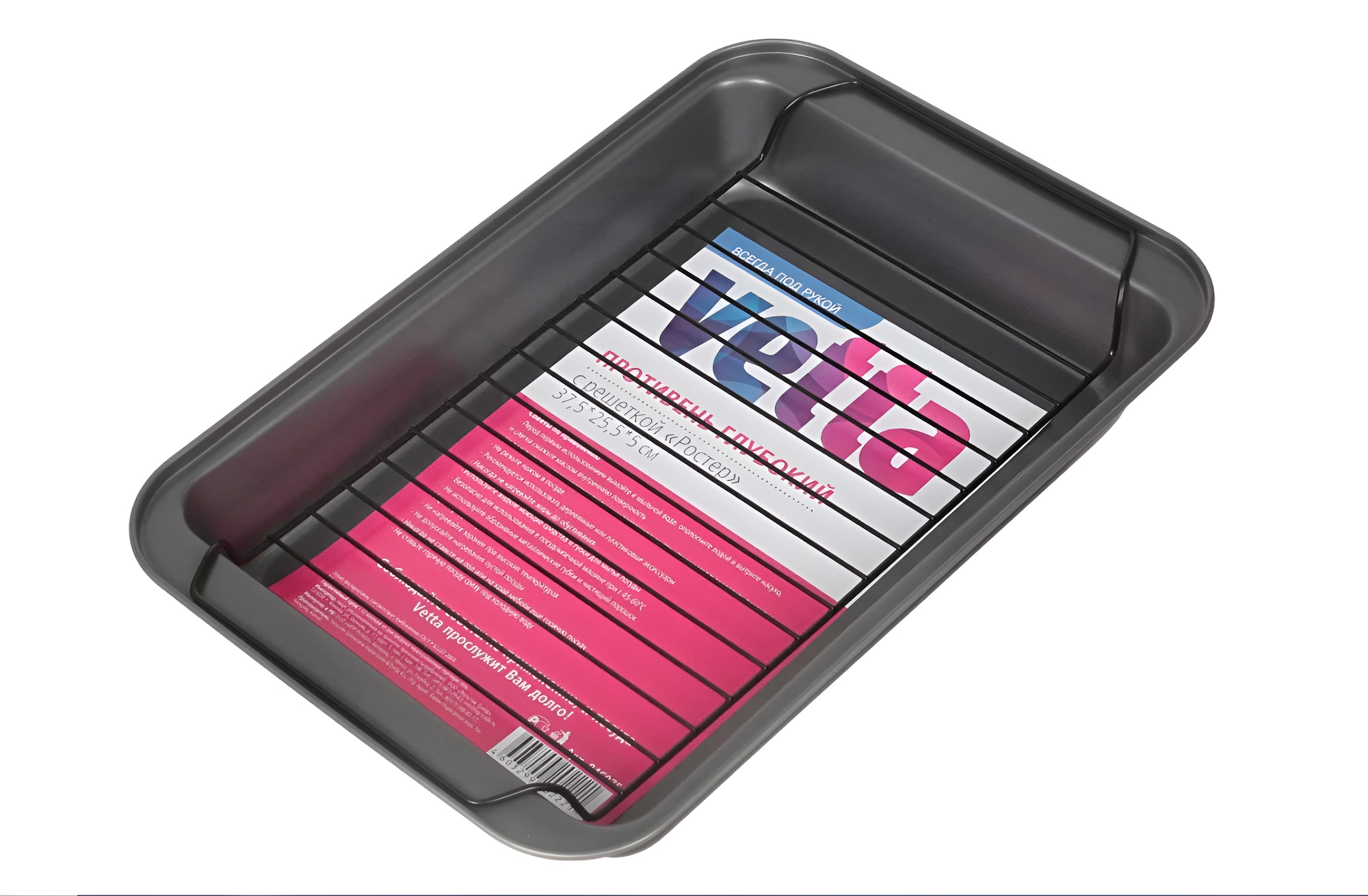 Противень VETTA глуб. с решетк. Ростер 375*255*5 см SL-2055 846-075