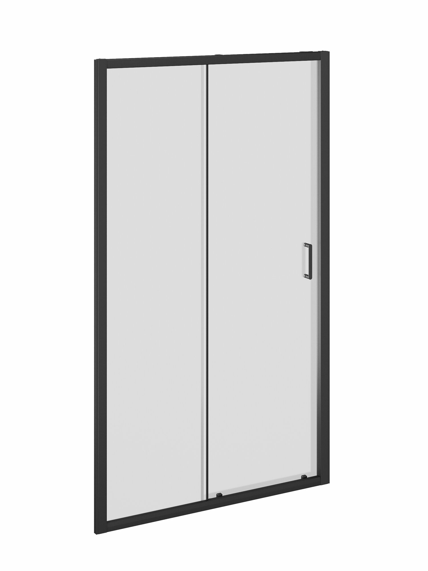 Дверь в душевую Jazz 1СТВ 185x120 см прозрачный черный