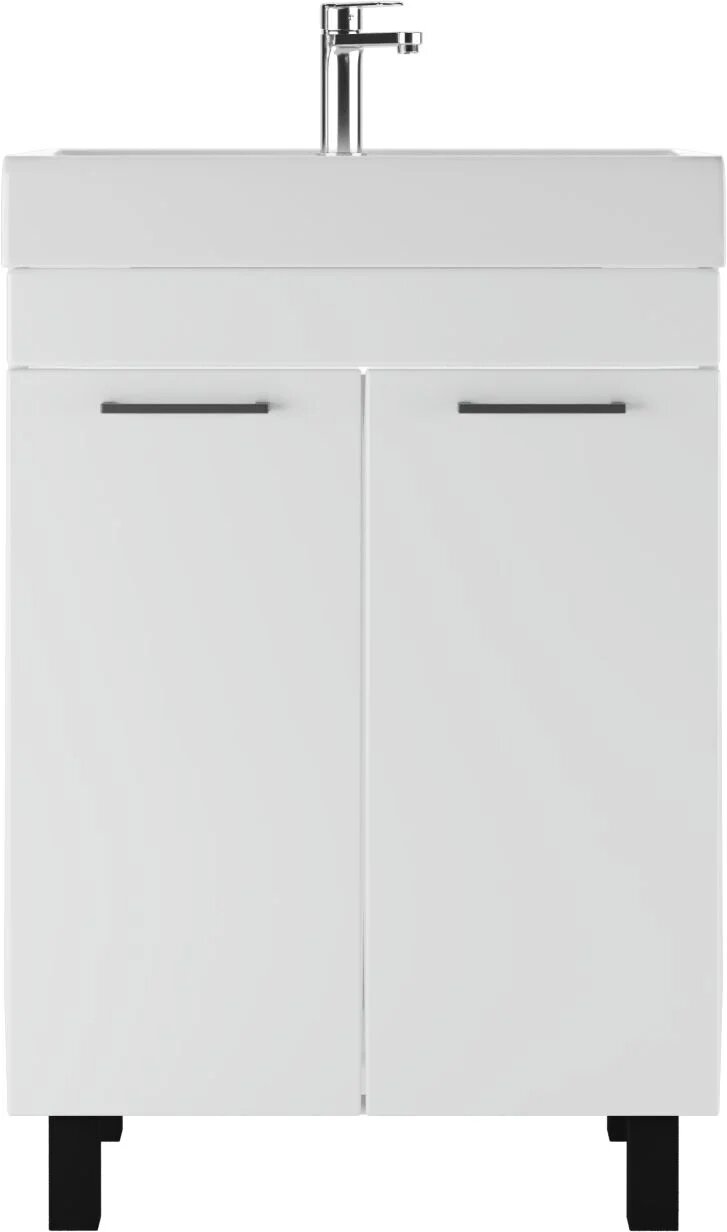 Тумба под раковину Айсберг "Енисей 60" Контраст без ящика