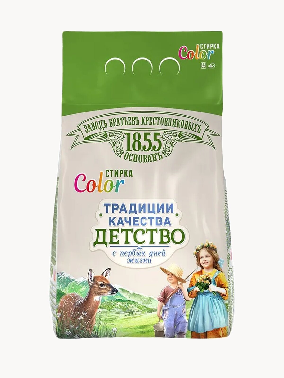 Стиральный порошок Завод братьев Крестовниковых Детство Color, 2.4 кг