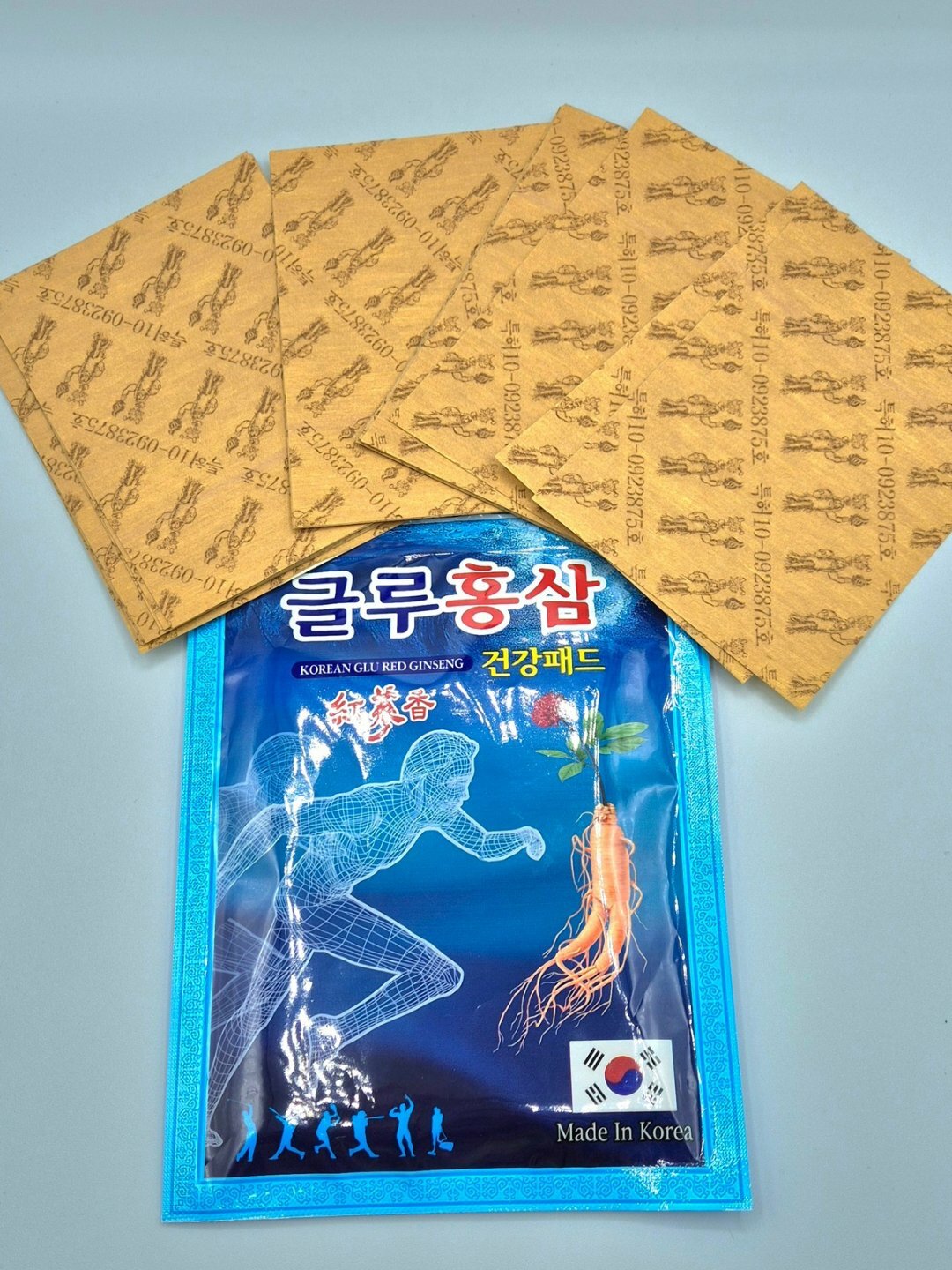 Пластырь противовоспалительный, с красным женьшенем, Gold Isam Greenon, 25 шт