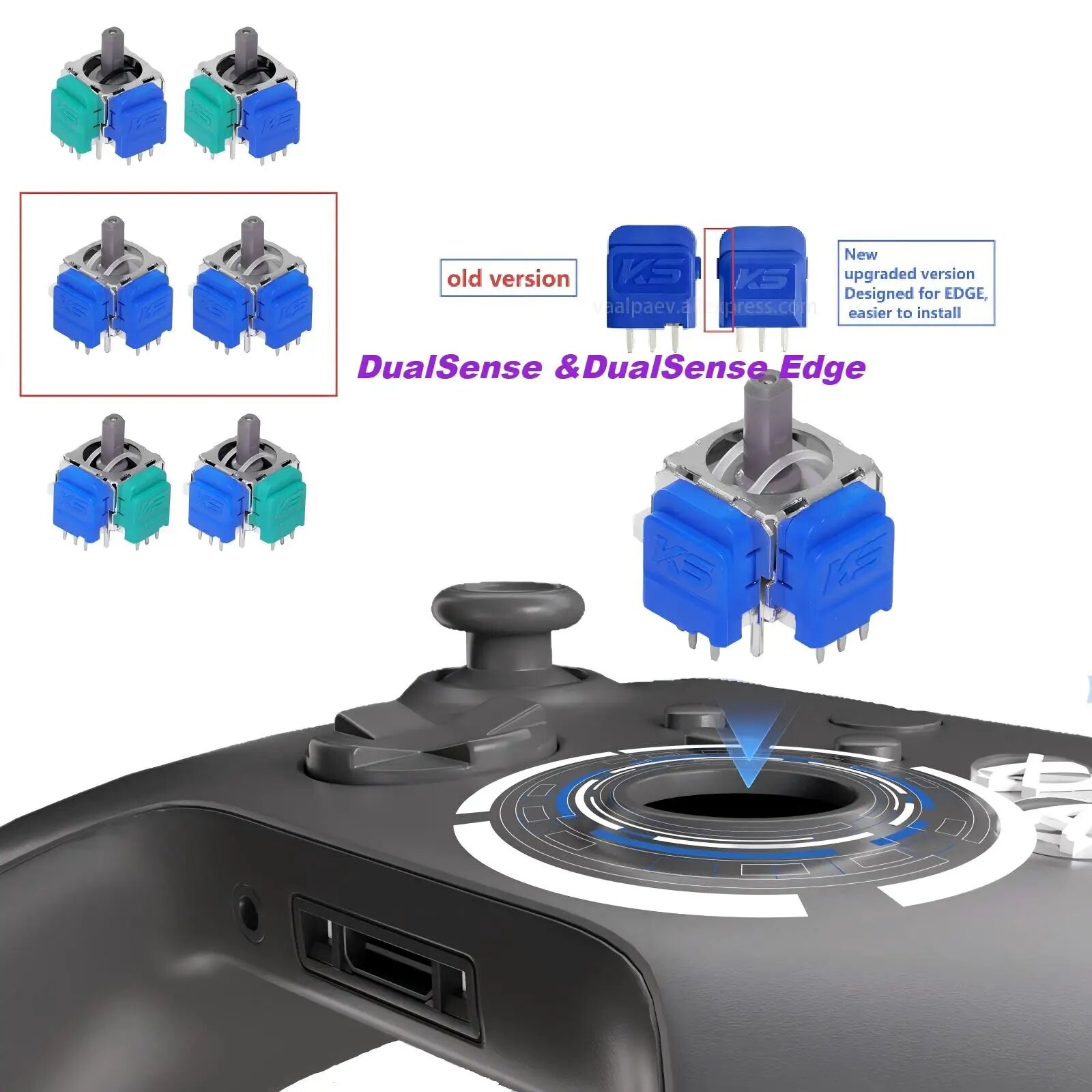 10шт. Джойстик KS TMRPRO PS5 для PS5/PS4