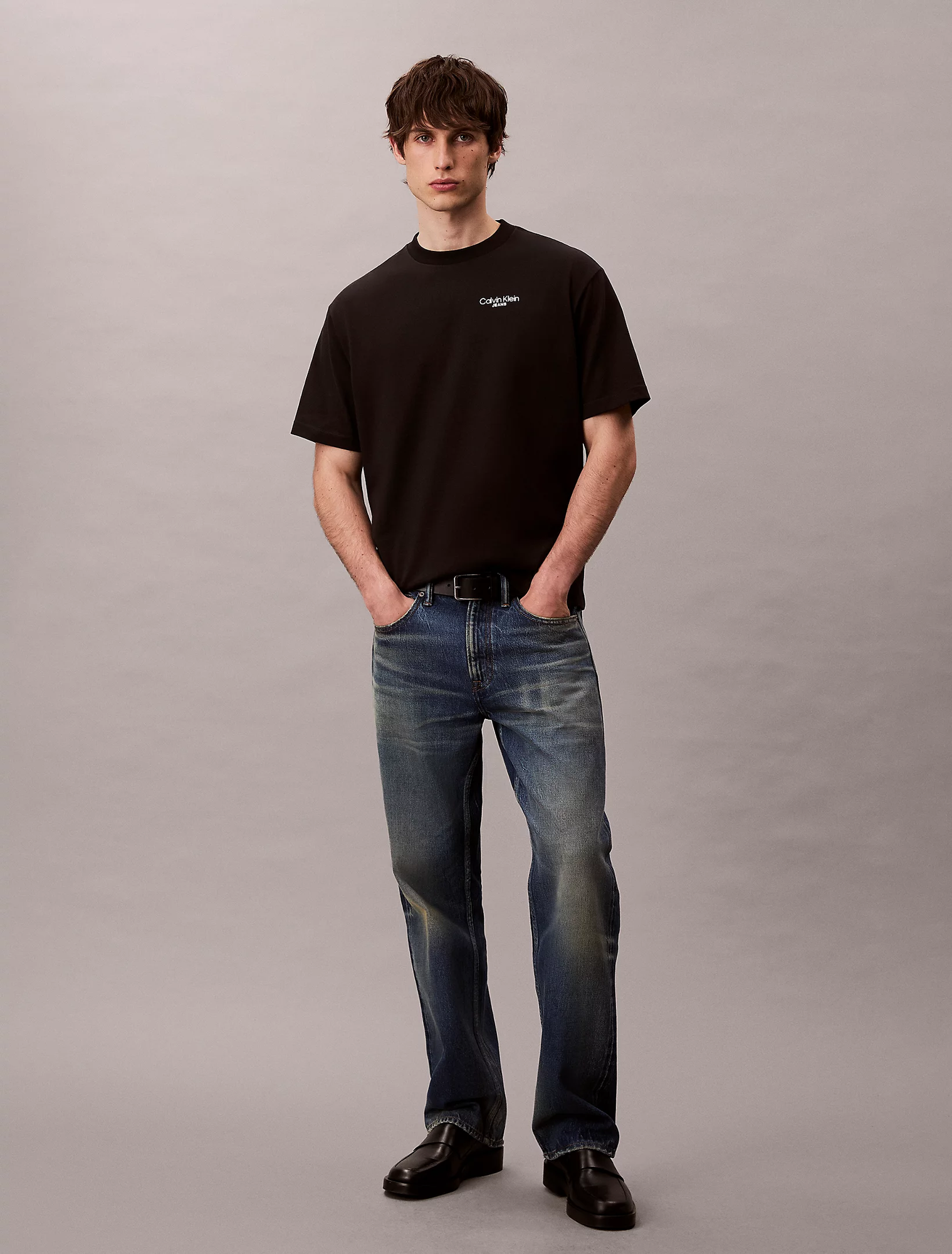 Футболка Calvin Klein Jeans, 1 шт., размер M, черный — фото 1