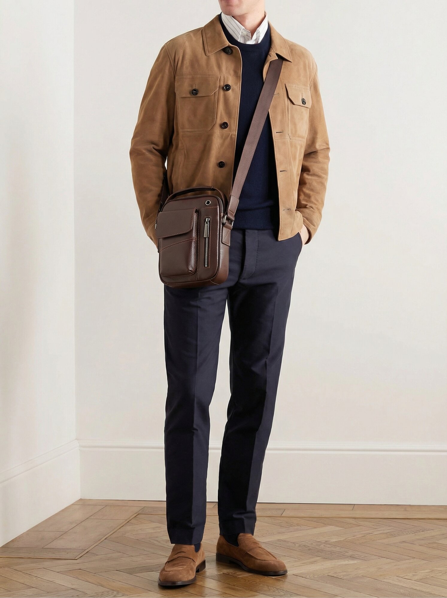 Сумка FAUSTINI, фактура гладкая, коричневый — фото 1