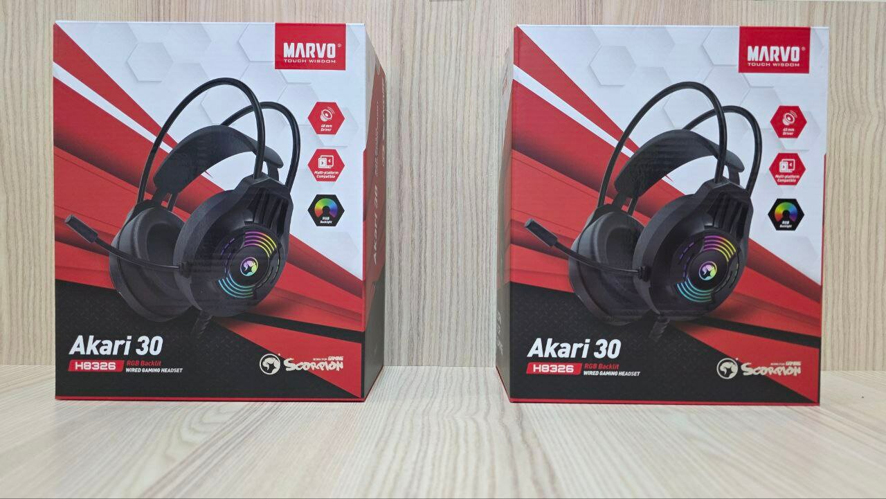 MARVO HEADPHONE Akari-30 USB RGB наушники для копьютера — фото 1