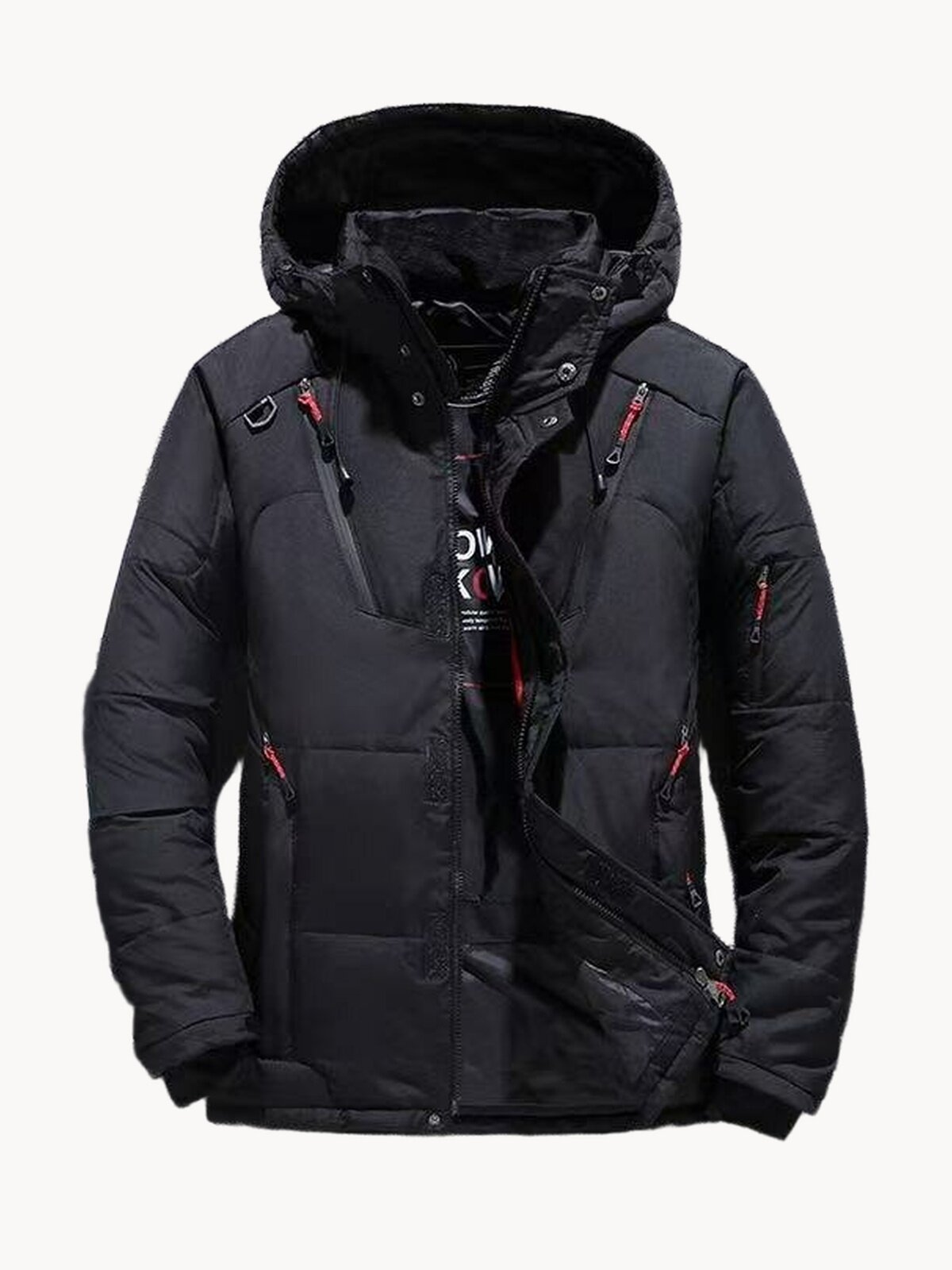 Мужской зимний пуховик для рыбалки Daiwa, утепленные теплые стеганые куртки с капюшоном для улицы