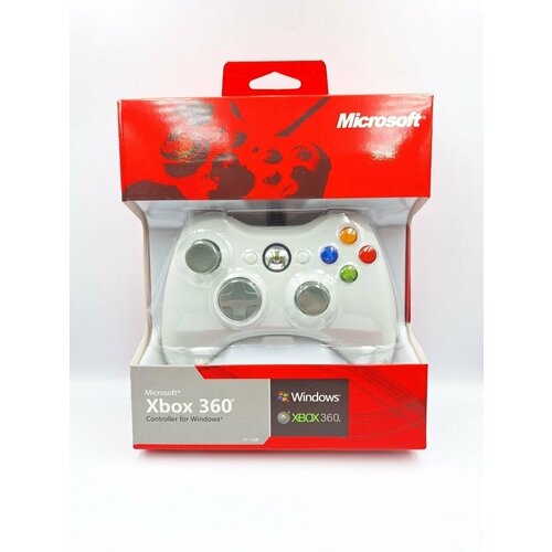 Геймпад xbox 360 проводной белый 240000₽