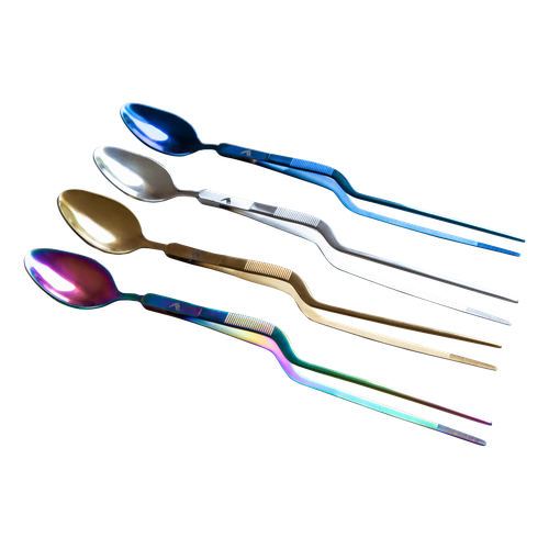 Пинцеты Шеф-повара изогнутый 26 см с дегустационной ложкой