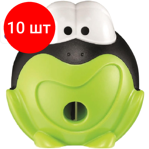 Комплект 10 штук, Точилка Maped CROC CROC SIGNAL интерактив,1отв, контейн, пластик, ассорт,17711 комплект 13 штук точилка maped croc croc easy 1отв контейн легк открыв пластик ассорт 18113