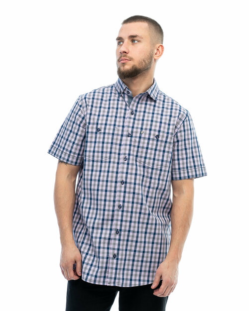 Рубашка Maestro, размер 50-52/L/43 ворот, фиолетовый