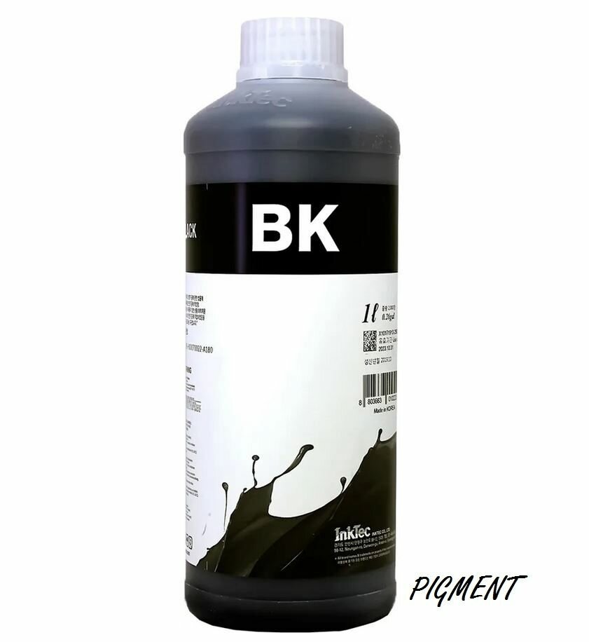 Чернила InkTec E0013-01LB для Epson T1281 Black Pigment 1л