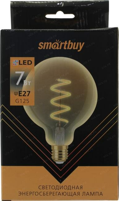 лампа светодиодная smartbuy led sbl-g125art-7-30k-e27 е27 груша 7вт3000к - фото №11