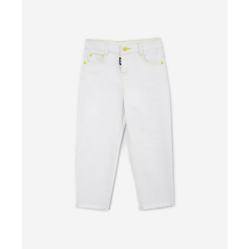 Джинсы Gulliver, размер 134, белый джинсы gulliver размер 134 серый