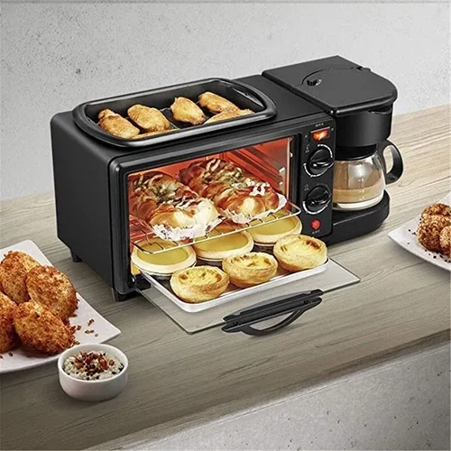 Электрическая печь RAF R5308B духовой шкаф встроенная кофеварка сковорода гриль 3 в 1 799000₽