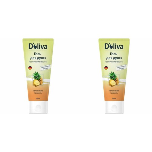 Doliva Гель для душа Тропические фрукты , 250 мл, 2 штуки