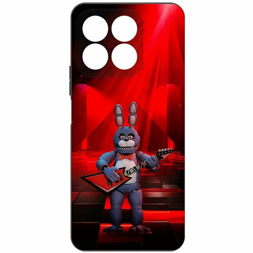 Чехол-накладка Krutoff Soft Case фнаф (FNAF) - Бонни с гитарой для Honor X8b черный чехол накладка krutoff soft case фнаф fnaf бонни с гитарой для vivo t2 черный