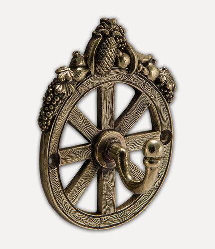 Изображение товара Крючок-вешалка Колесо Фортуны бронза