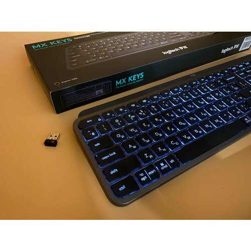 Беспроводная клавиатура Logitech MX Keys Ansi графит русская раскладка WinMac 1139000₽