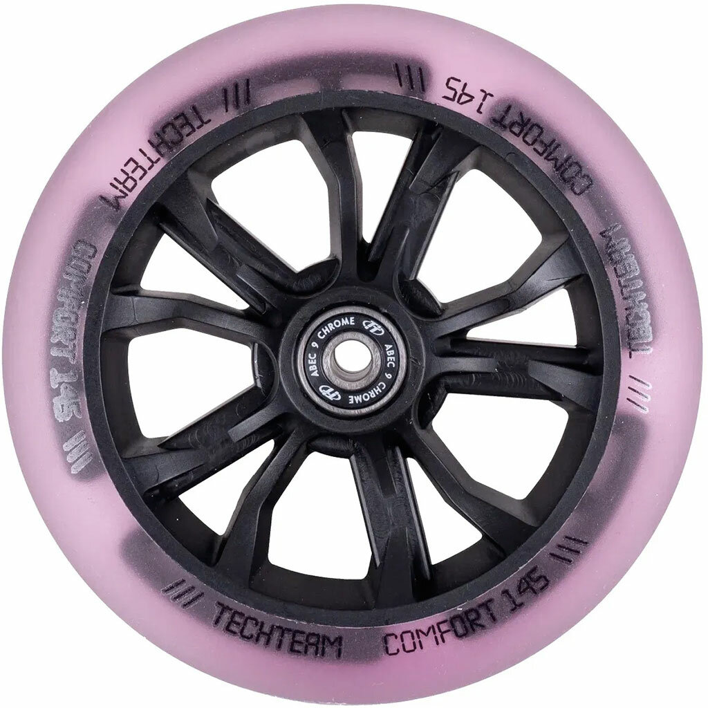 Колесо для самоката 145 мм с LED-подсветкой dark pink