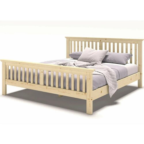 Кровать двухспальная 1800х2000 с изножьем из массива дерева