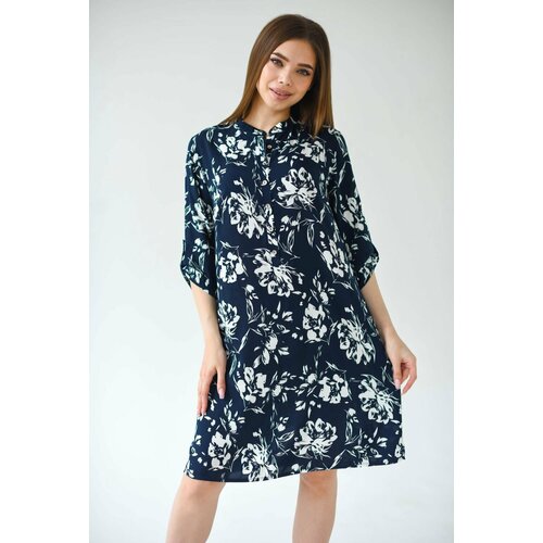 Платье Текстильный Край, размер 54, синий